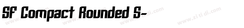 SF Compact Rounded S字体转换